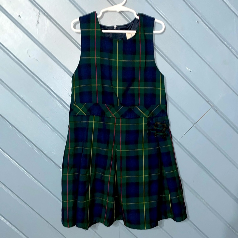 Land's End Blue and Green Sleeveless Sundress